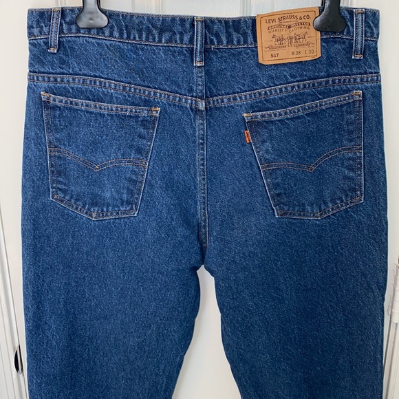 VINTAGE Levi’s 517 Dark Wash Orange Tab 1992 - Picture 6 of 16